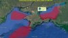 Карта вероятного блокирования районов Черного и Азовского морей во время российских военных учений